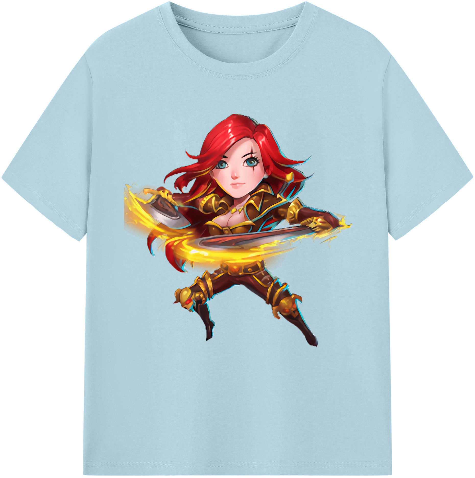 リーグ・オブ・レジェンド League of Legends LOL 綿100％半袖Tシャツ（フロントプリント）